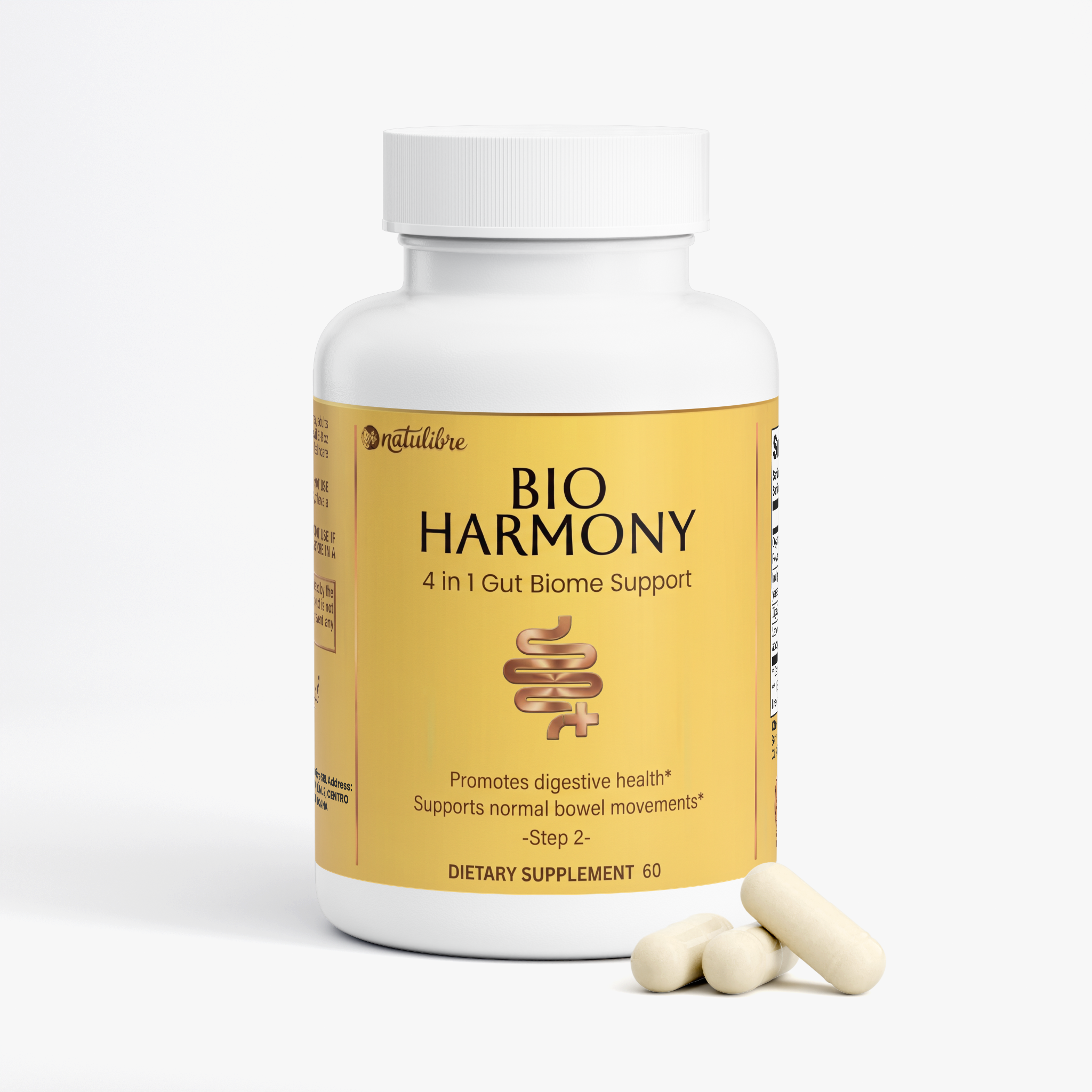 Natulibre Bio Harmony supplement facts panel